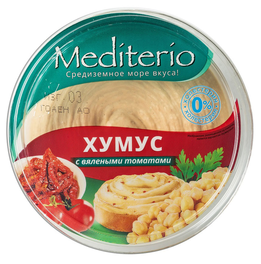 

Хумус Mediterio с вялеными томатами, 180 г