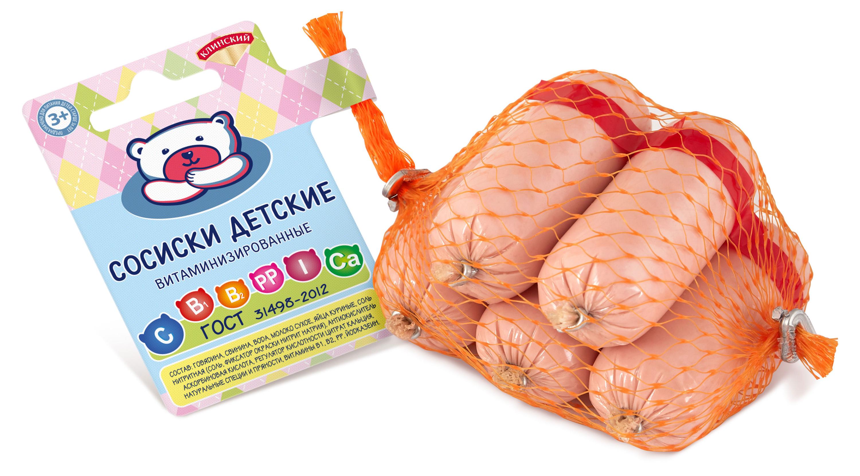 

Сосиски Клинский Детские витаминизированные, 150 г