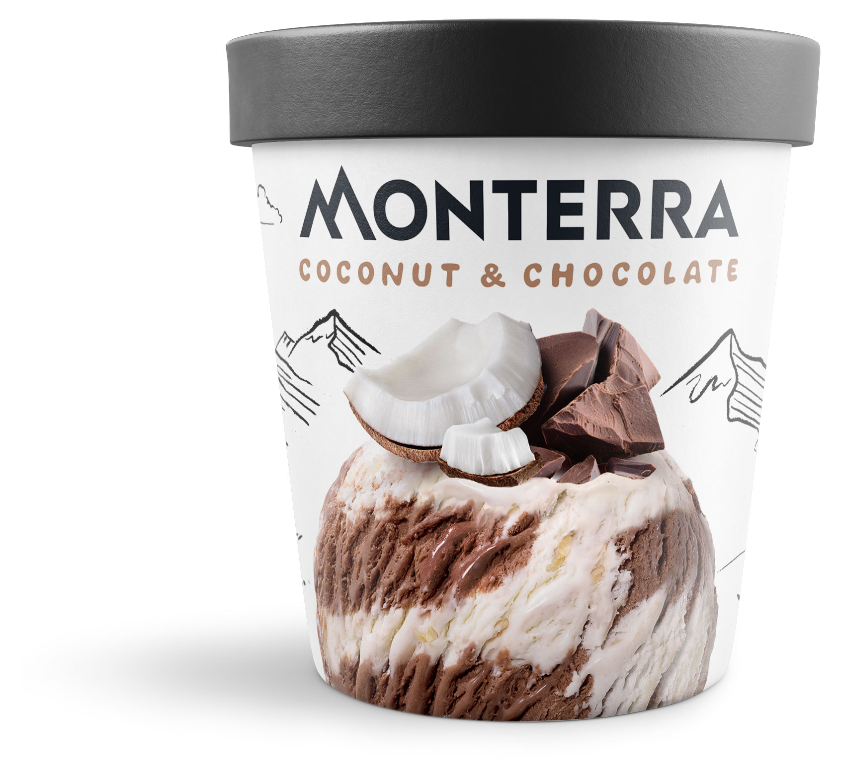 

Мороженое Monterra Кокос - бельгийский шоколад БЗМЖ, 263 г