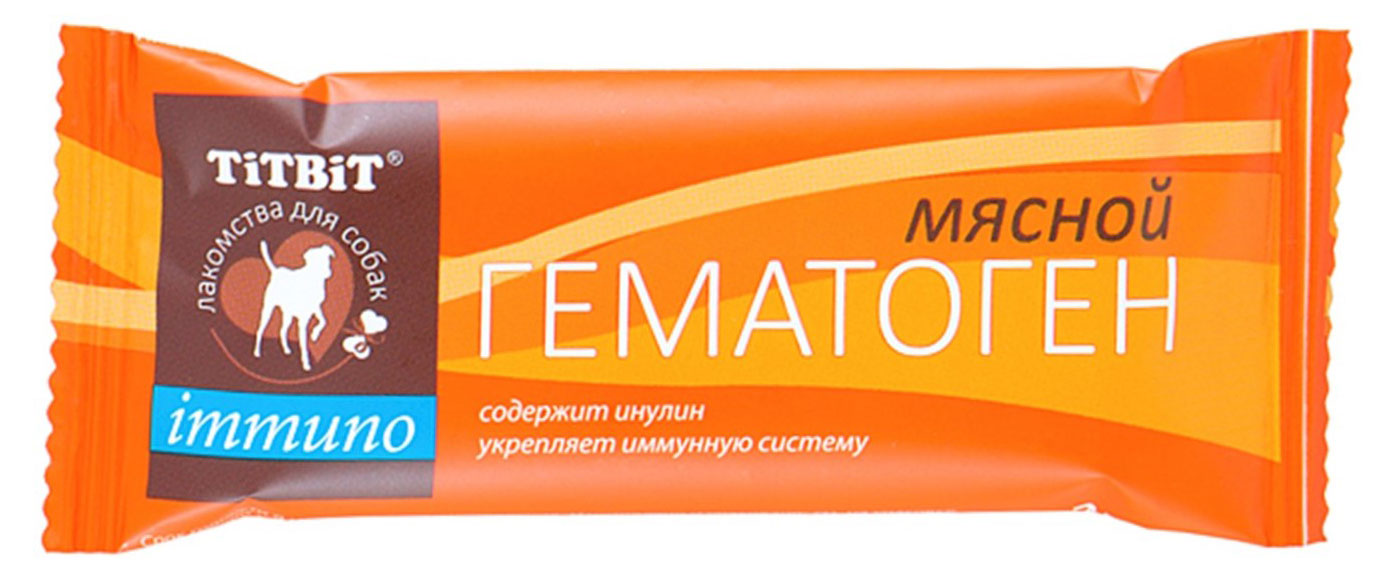 

Лакомство для собак TiTBiT гематоген мясной immuno, 35 г