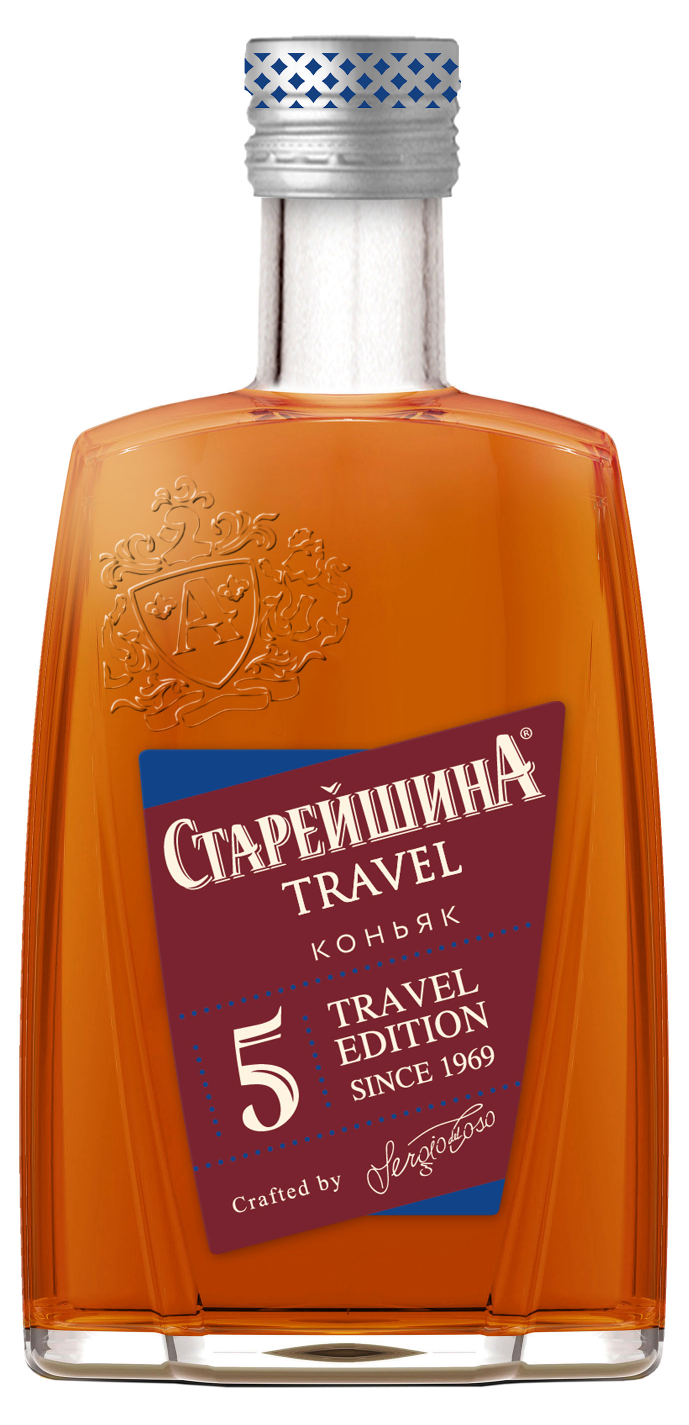 

Коньяк Старейшина Travel пятилетний Россия, 0,1 л