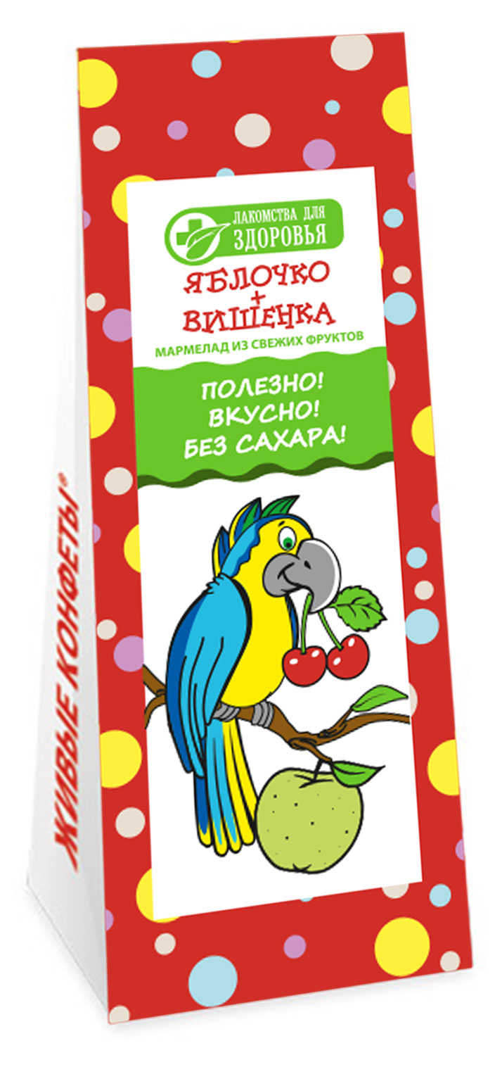 

Мармелад Лакомства для здоровья яблочко + вишенка, 105 г