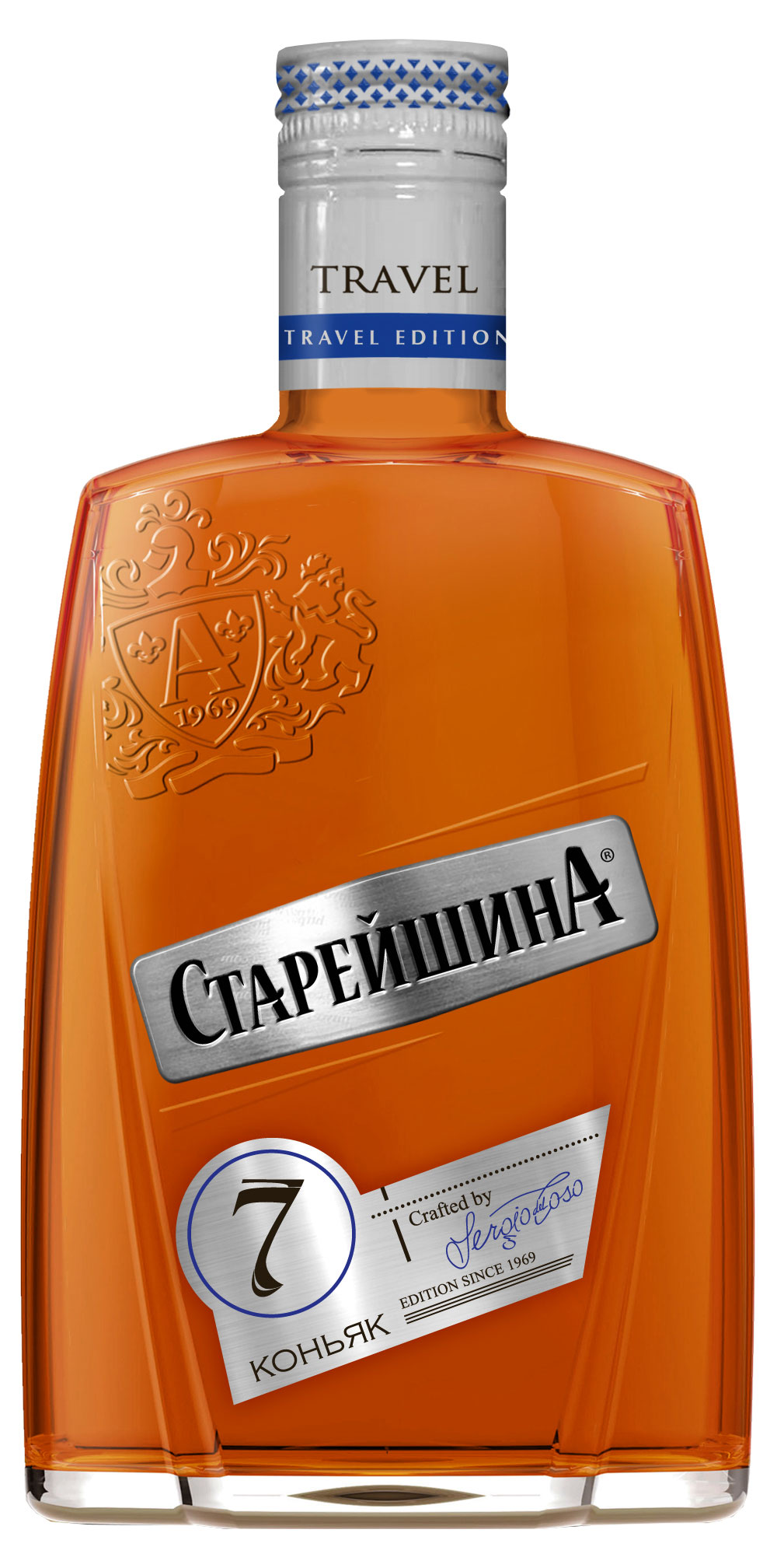 

Коньяк Старейшина Travel семилетний Россия, 0,25 л