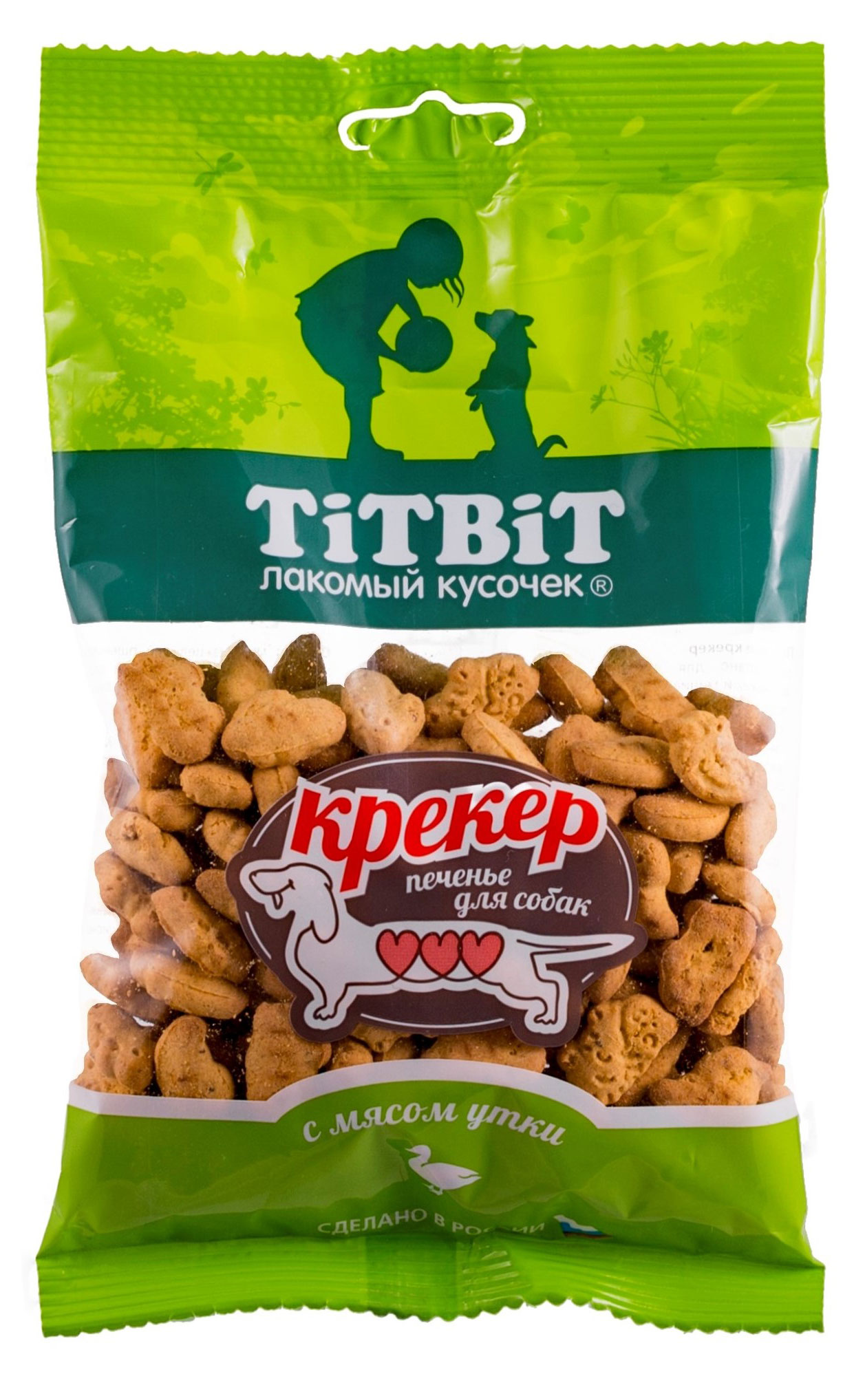 

Лакомство для собак TiTBiT крекер с мясом утки, 100 г