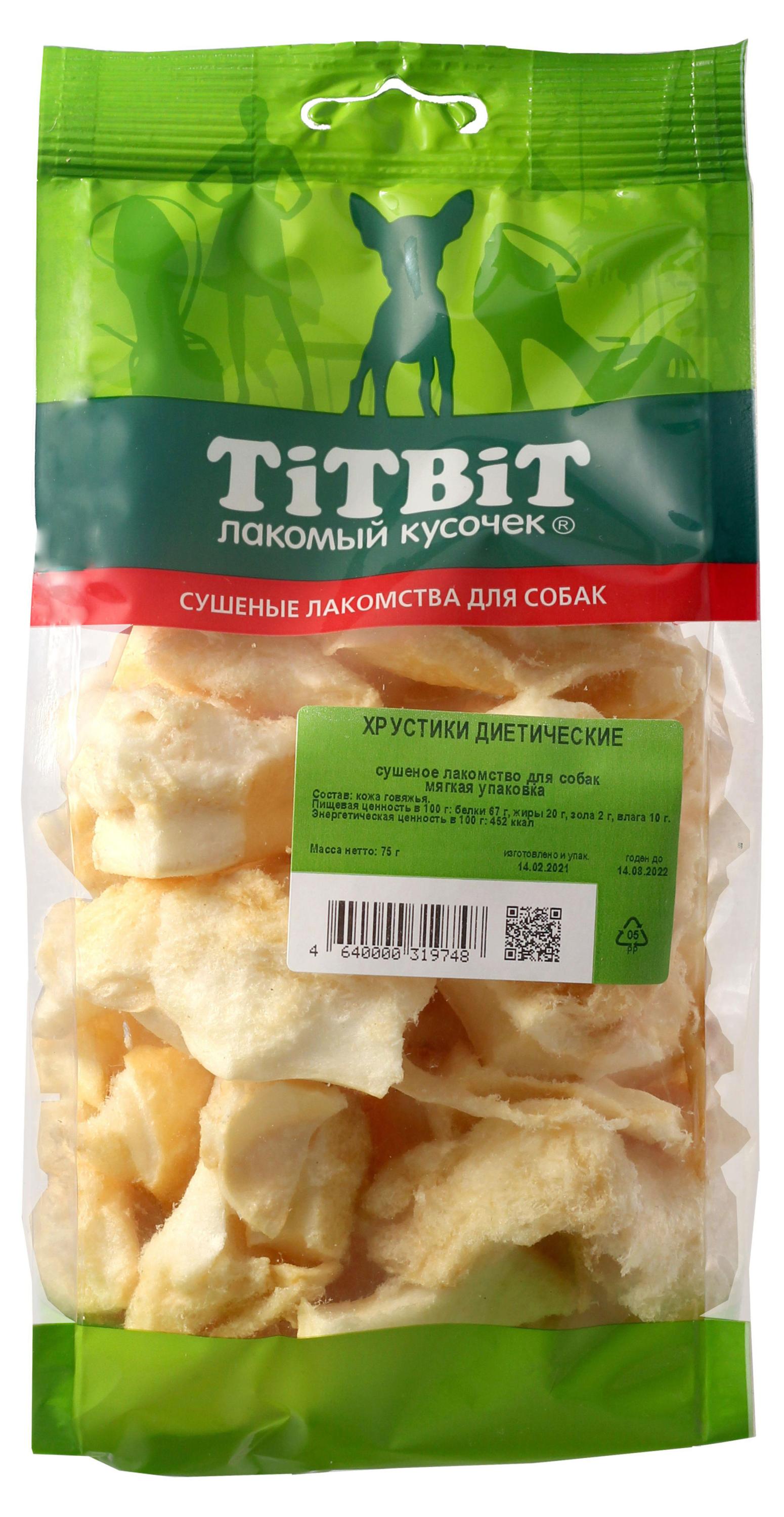 

Лакомство для собак TiTBiT Хрустики диетические, 92 г