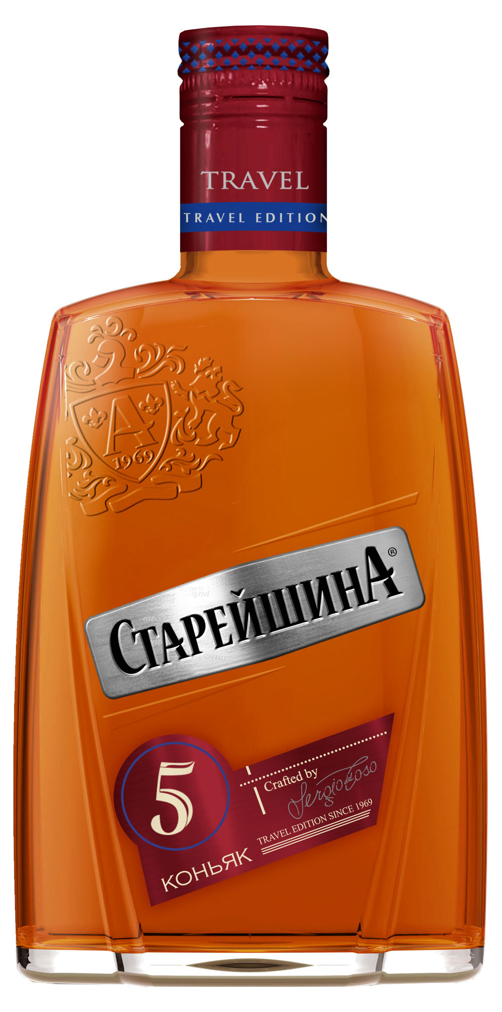 

Коньяк Старейшина Travel пятилетний Россия, 0,25 л