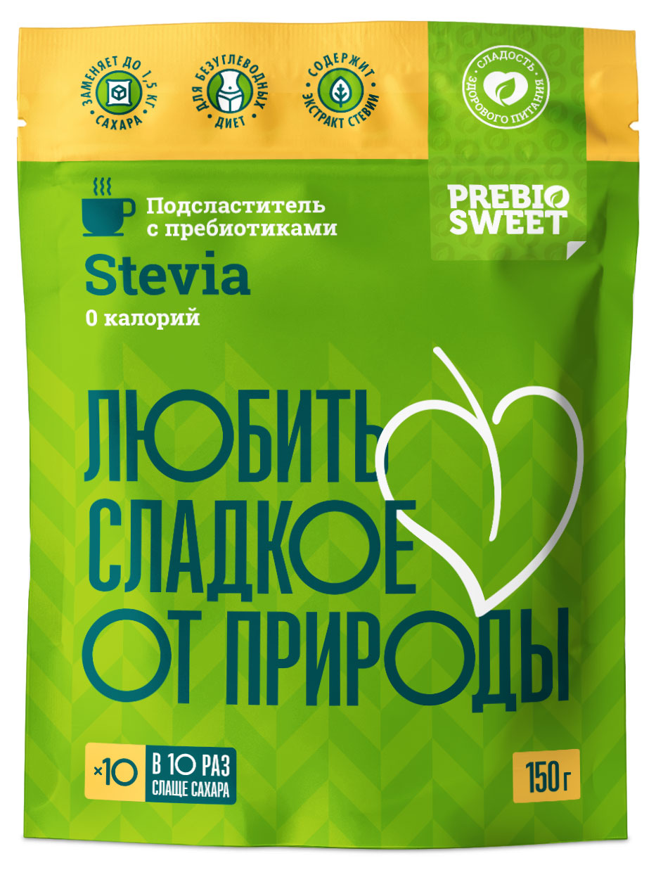 

Подсластитель PrebioSweet Stevia, 150 г