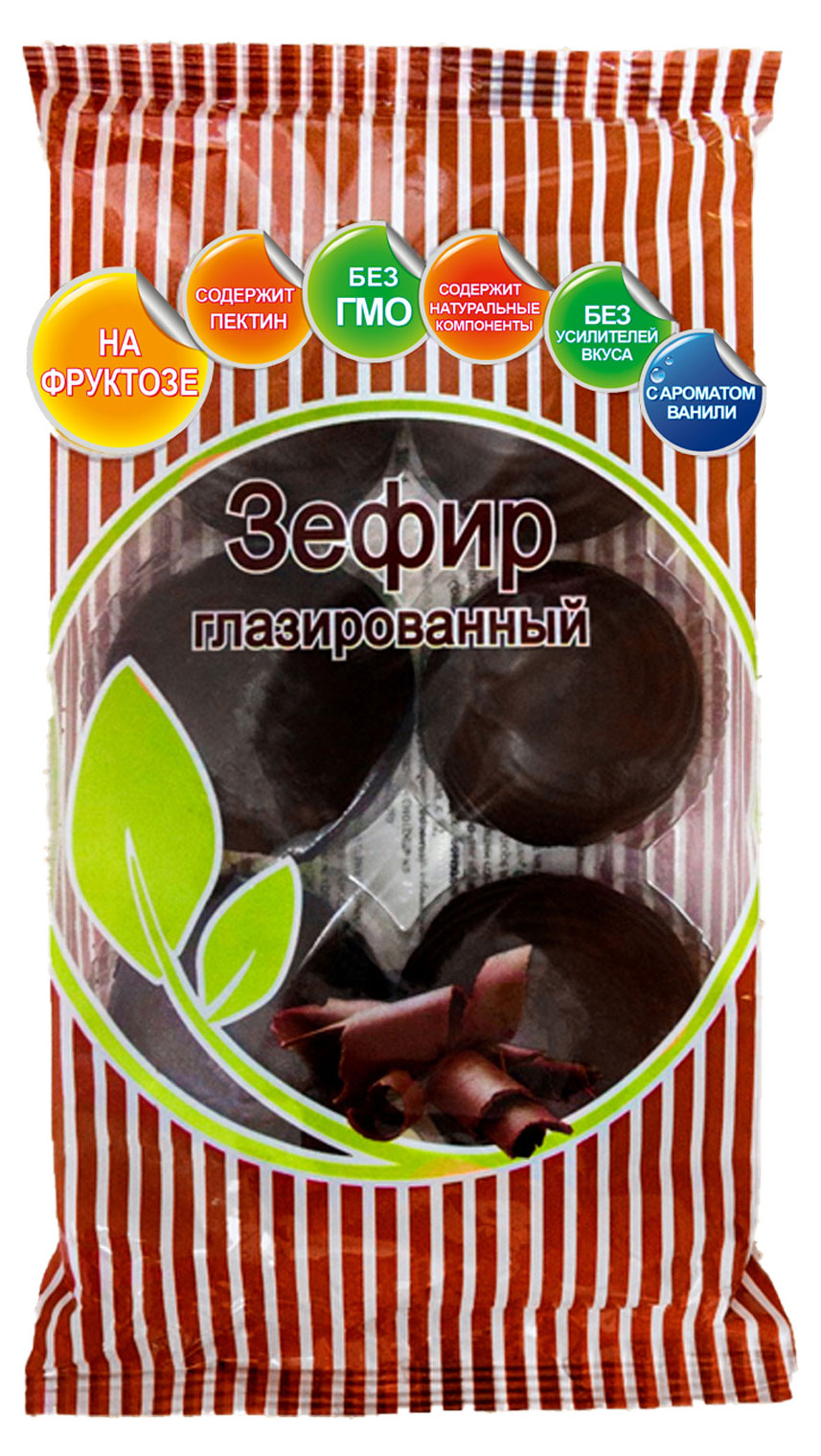 

Зефир Сокол на фруктозе глазированный с ароматом ванили, 200 г