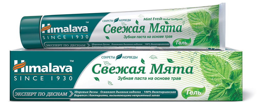 

Зубная паста Himalaya Mint Fresh Свежая мята, 75 мл