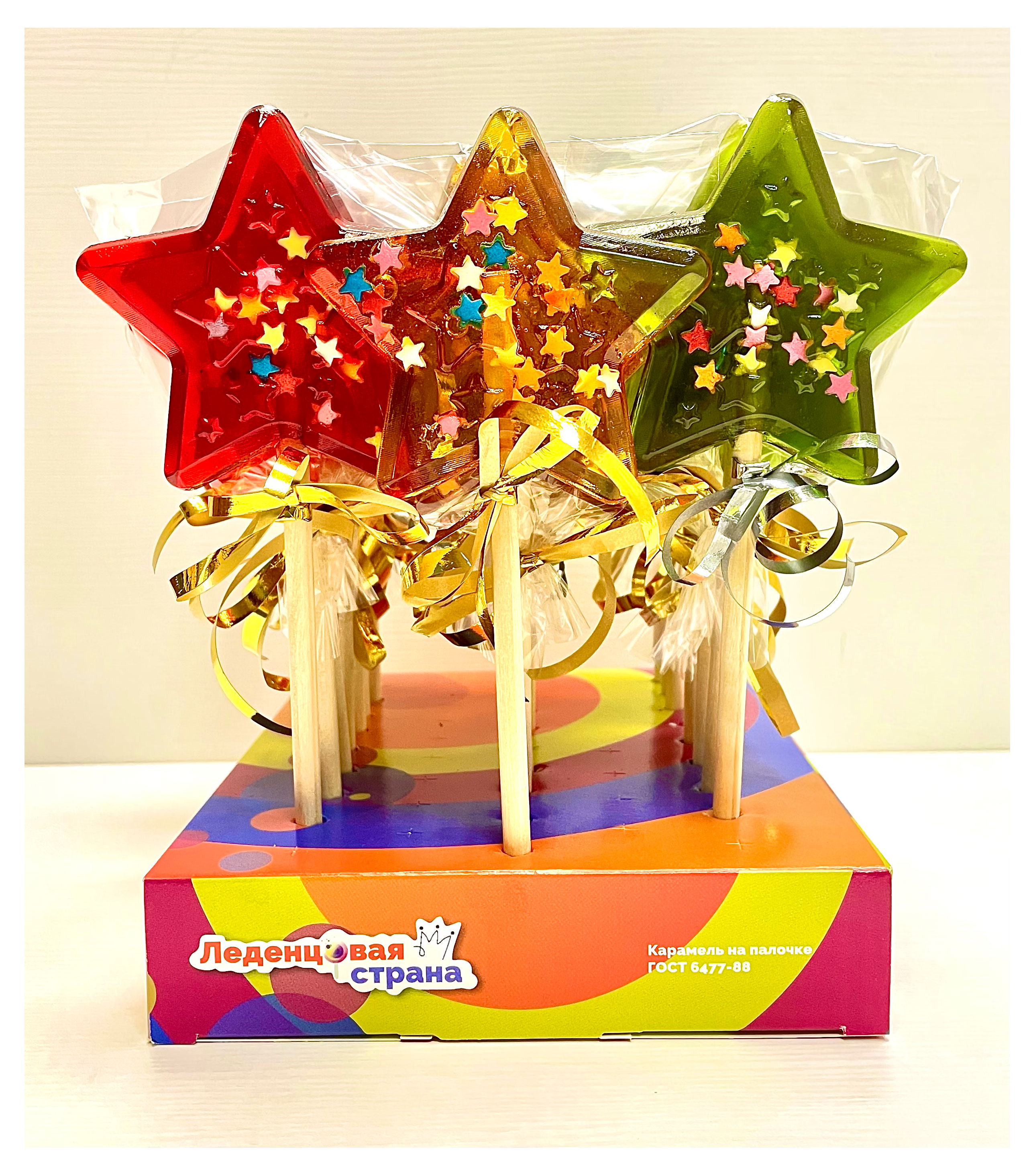 

Карамель леденцовая на палочке Звезда 50 г, 1 шт