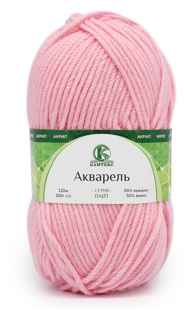 

Пряжа для ручного вязания Камтекс Акварель Цветочный 100 г 110 м