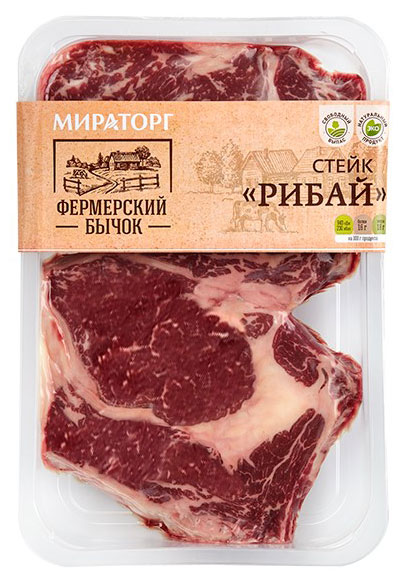 

Стейк Мираторг говяжий Рибай охлажденный, 500 г
