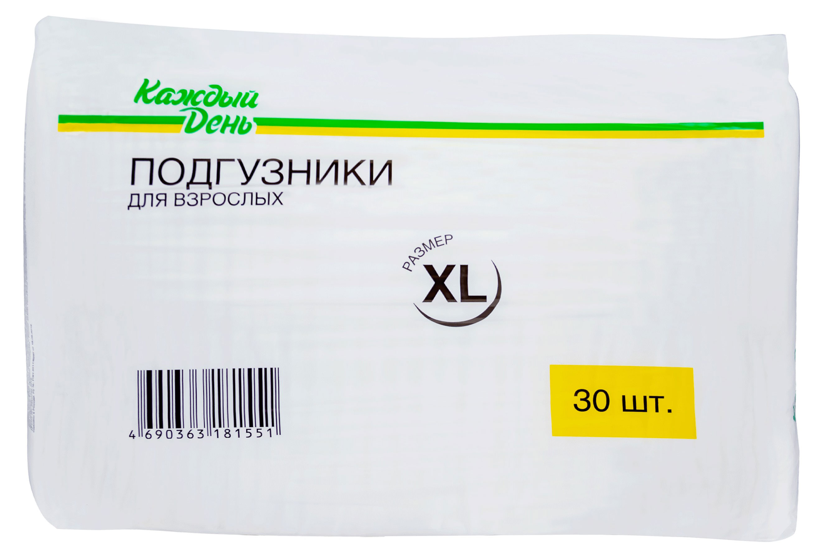 

Подгузники для взрослых Каждый день размер XL, 30 шт