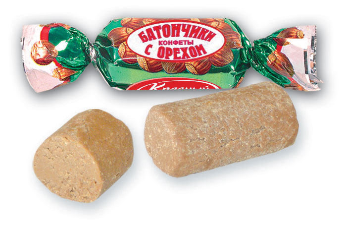 

Конфеты Батончики с орехом, вес