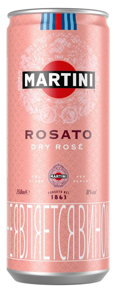 

Игристый винный напиток Martini Rosato розовый полусухой Италия, 0,25 л
