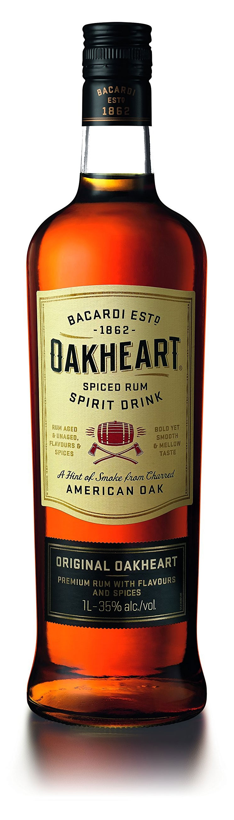 

Напиток спиртовой на основе рома Bacardi OakHeart Original Италия, 1 л