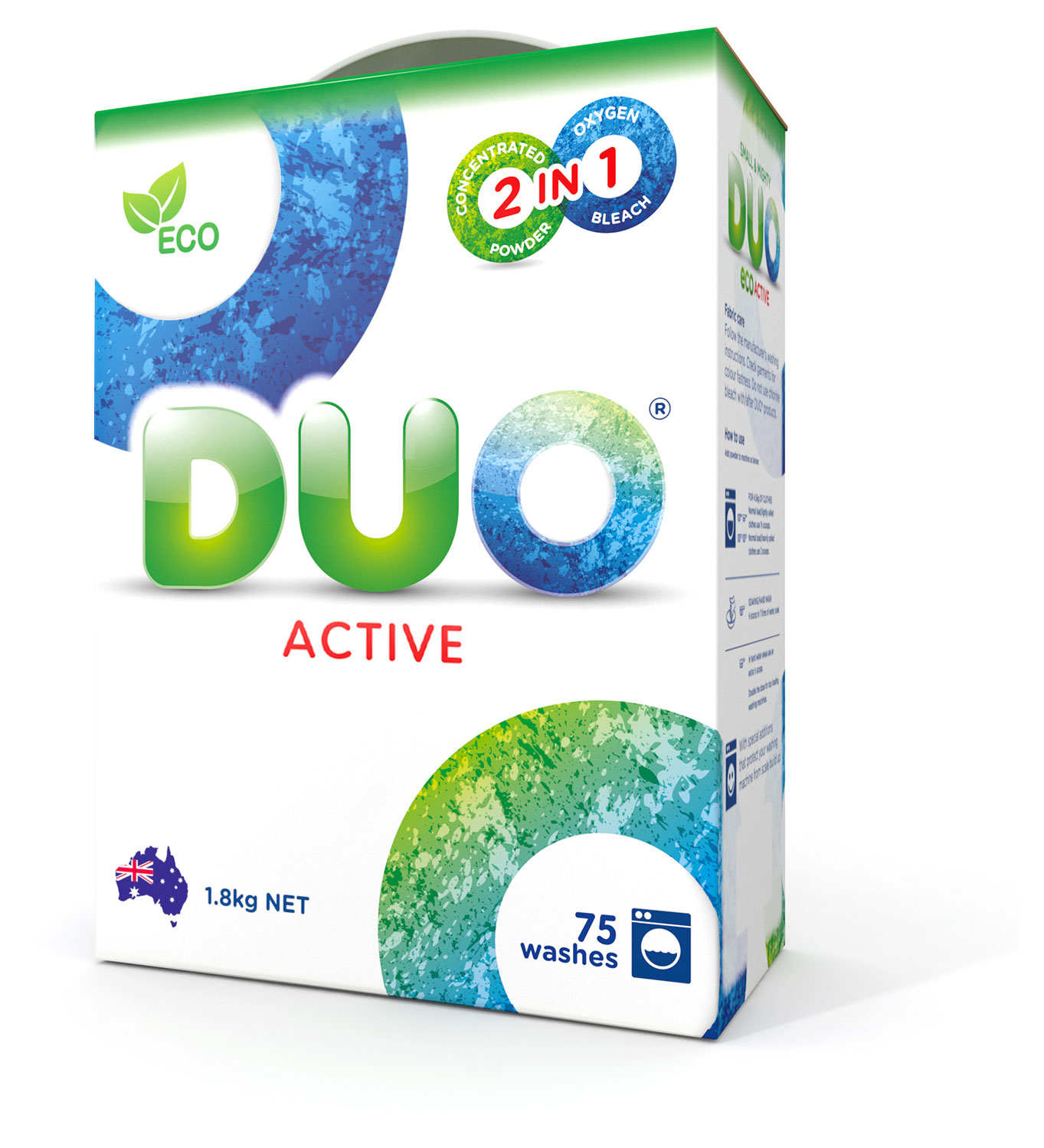 

Стиральный порошок DUO Activ, 1,8 кг