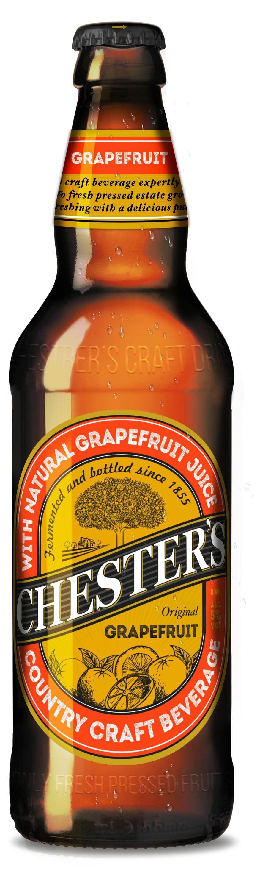 

Сидр Chester's Грейпфрут 5,5%, 0,45 л