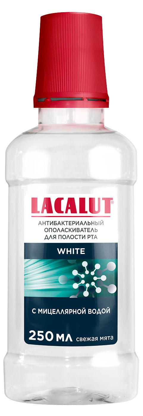 

Ополаскиватель для полости рта Lacalut White Свежая мята, 250 мл