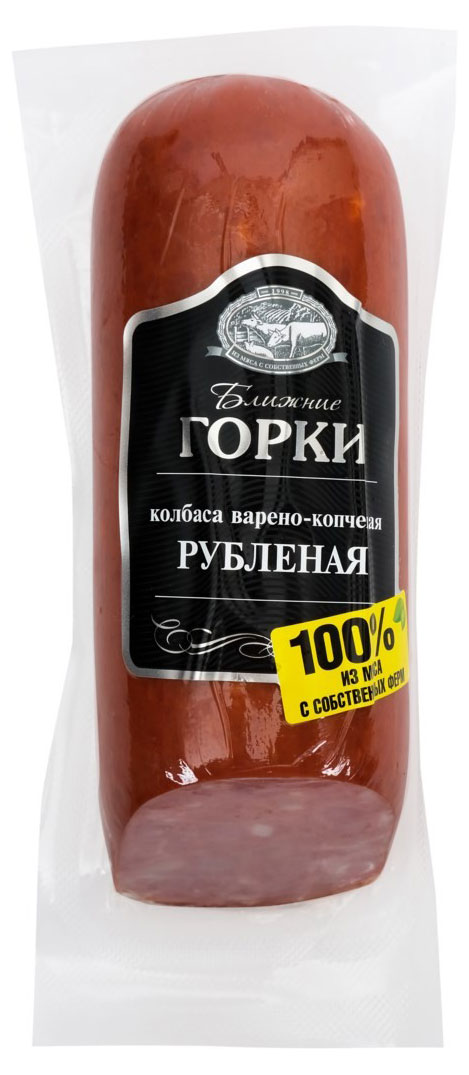 

Колбаса варено-копченая Ближние горки Рубленая, 350 г