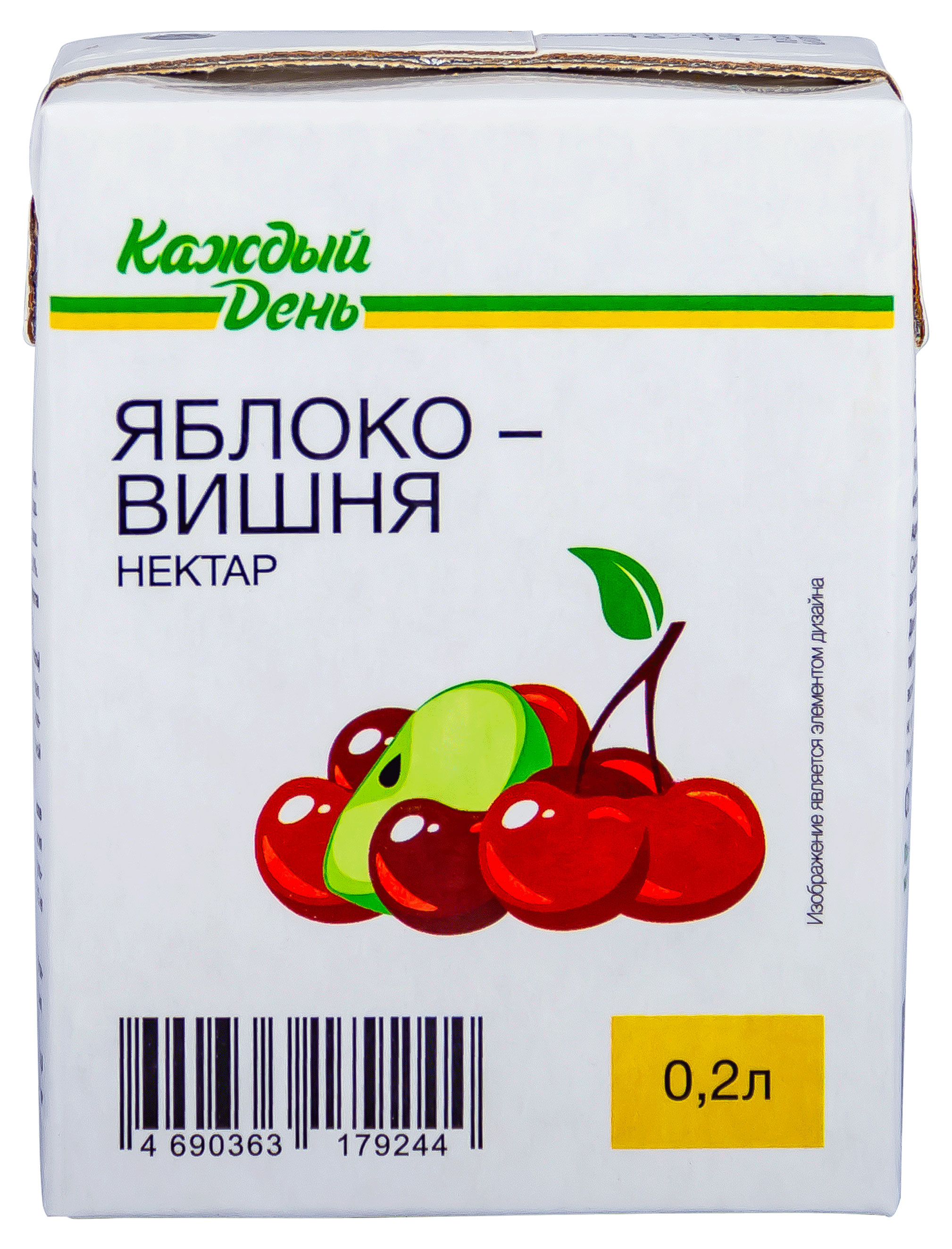 

Нектар Каждый день вишнево-яблочный, 0,2 л