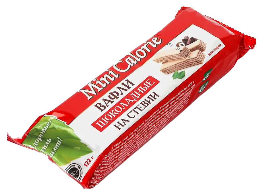

Вафли Mini Calorie шоколадные на стевии, 122 г
