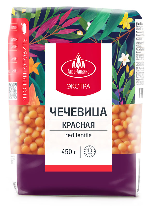 Изображение товара Чечевица красная «Агро-Альянс», 450 г