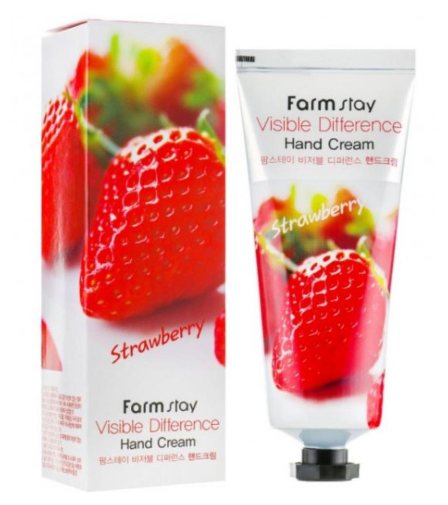 Изображение товара Крем для рук FarmStay увлажняющий с экстрактом клубники, 100 г