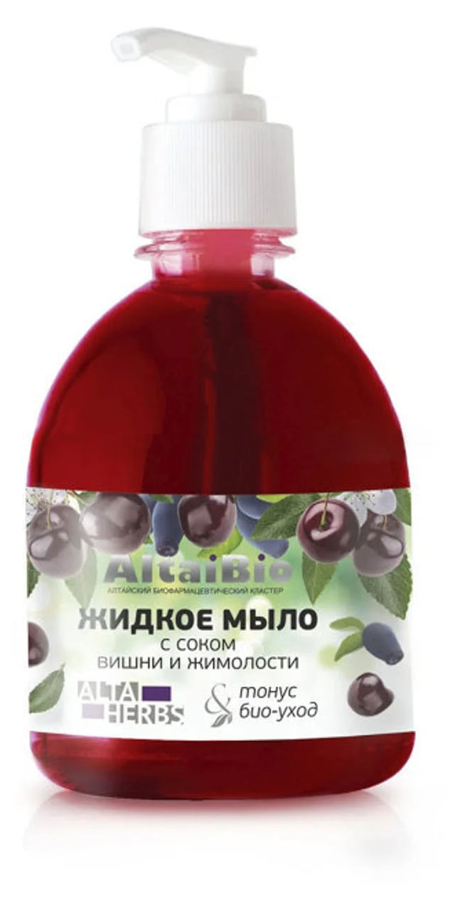 

Жидкое мыло Две линии Вишня-жимолость, 300 мл