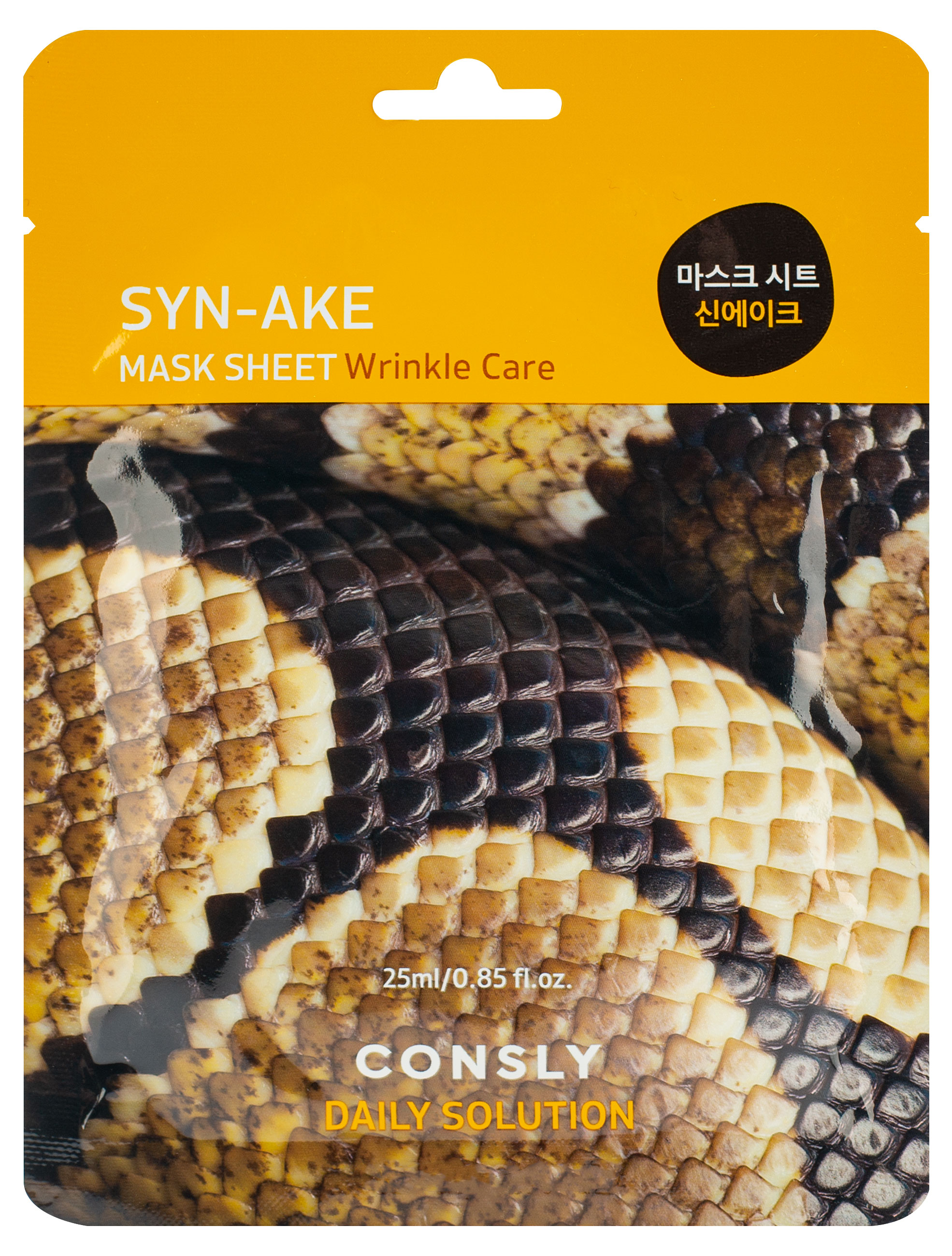 

Маска тканевая для лица CONSLY с пептидом Syn-ake, 25 мл