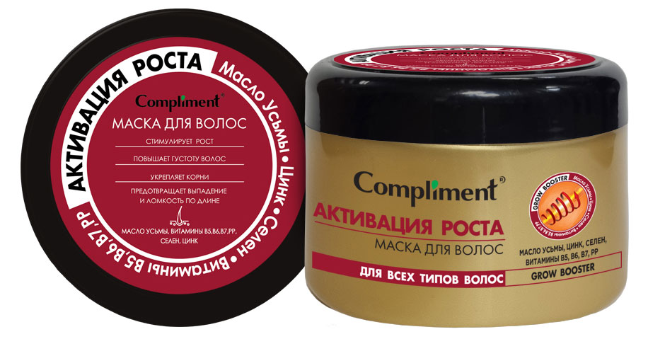 

Маска для волос Compliment Grow Booster Активация роста, 500 мл