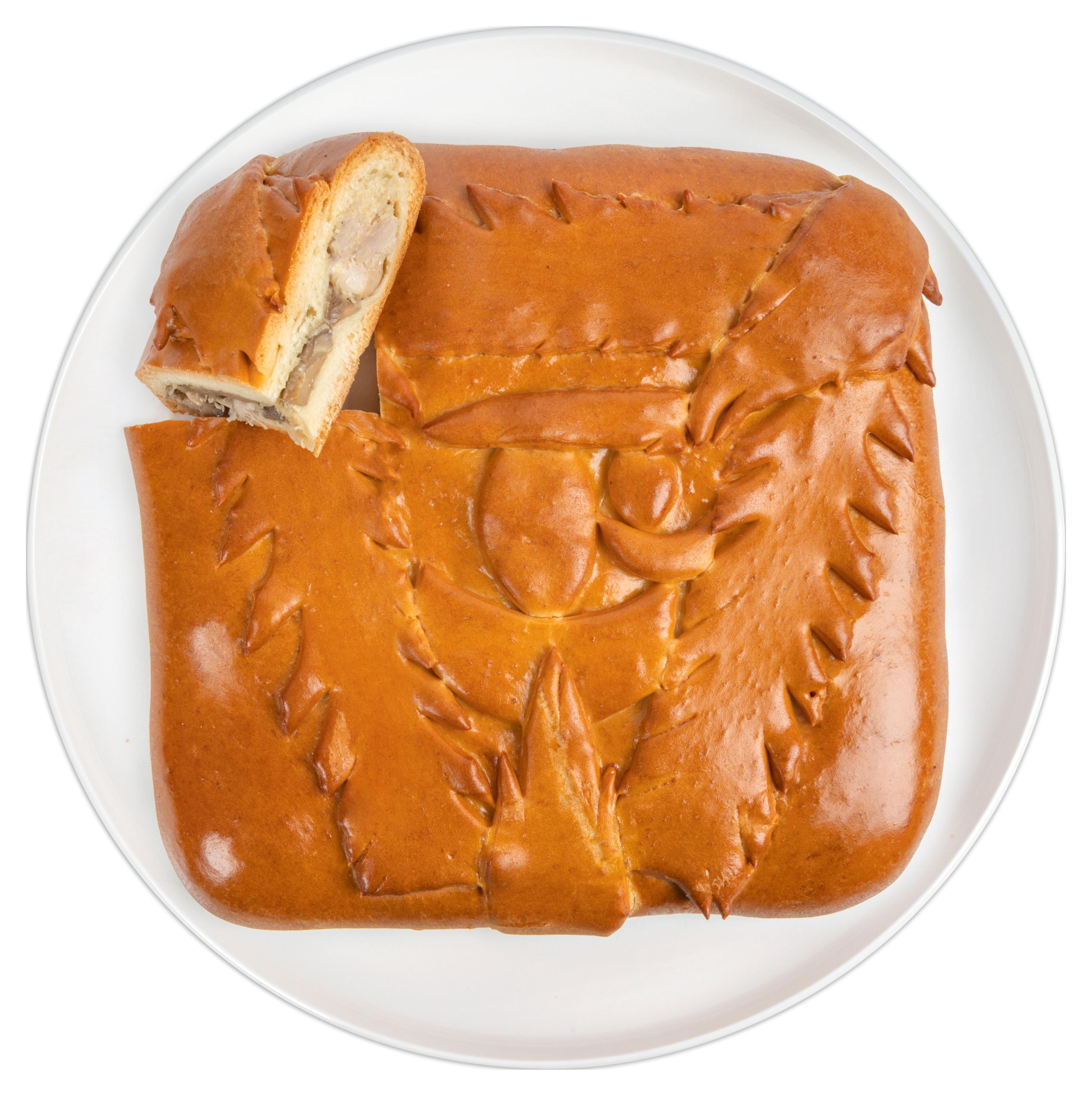 

Пирог АШАН с курицей и грибами, вес