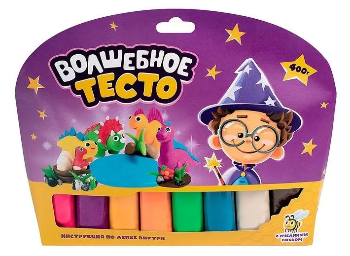 

Тесто для лепки Волшебное тесто Семья динозавров, 400 г