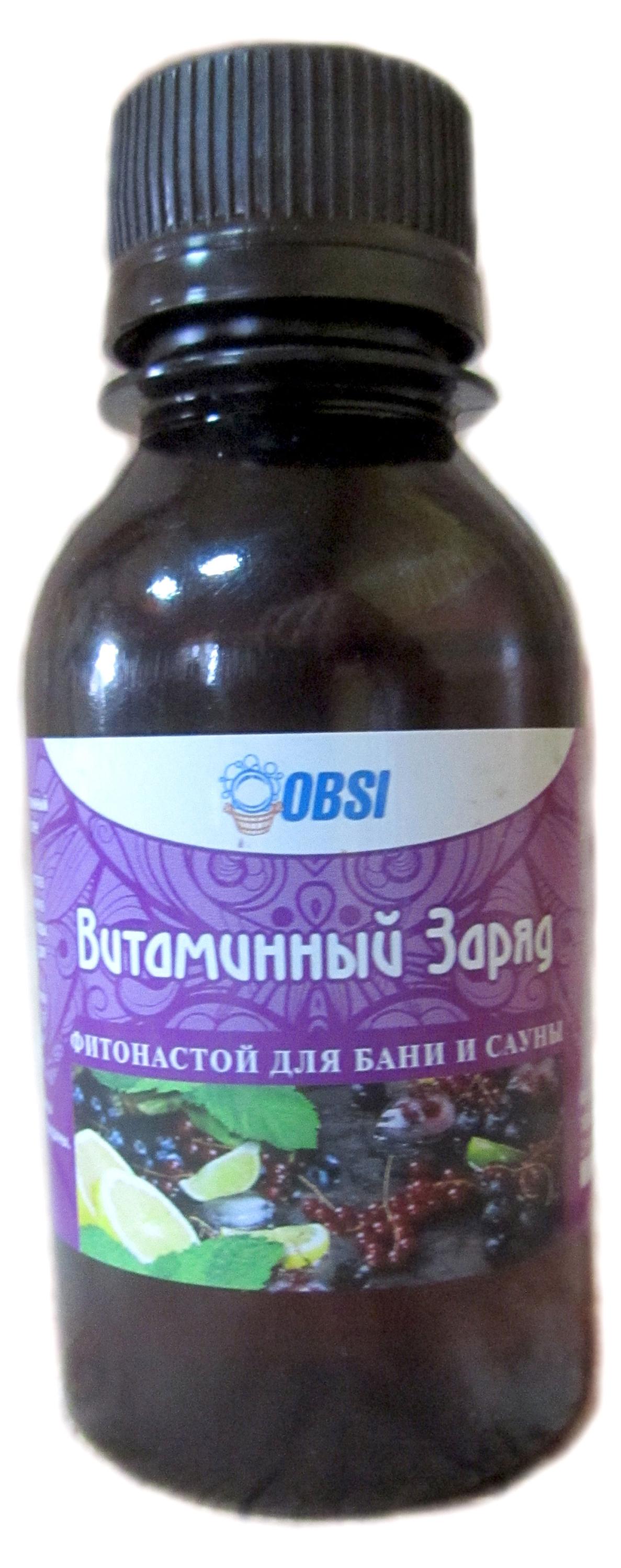 

Фитонастой трав для бани и сауны OBSI Витаминный заряд, 100 мл