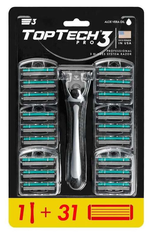 

TopTech PRO 3 (Бритва +31 сменная кассета)