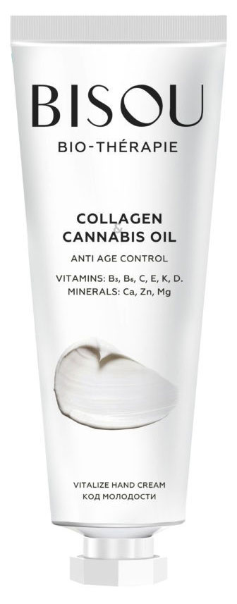 

Крем для рук Bisou Сollagen Cannabis Oil Код молодости, 60 мл