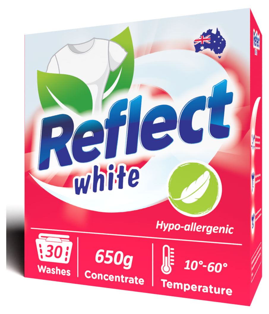 

Стиральный порошок Reflect White для белого белья концентрат, 650 г