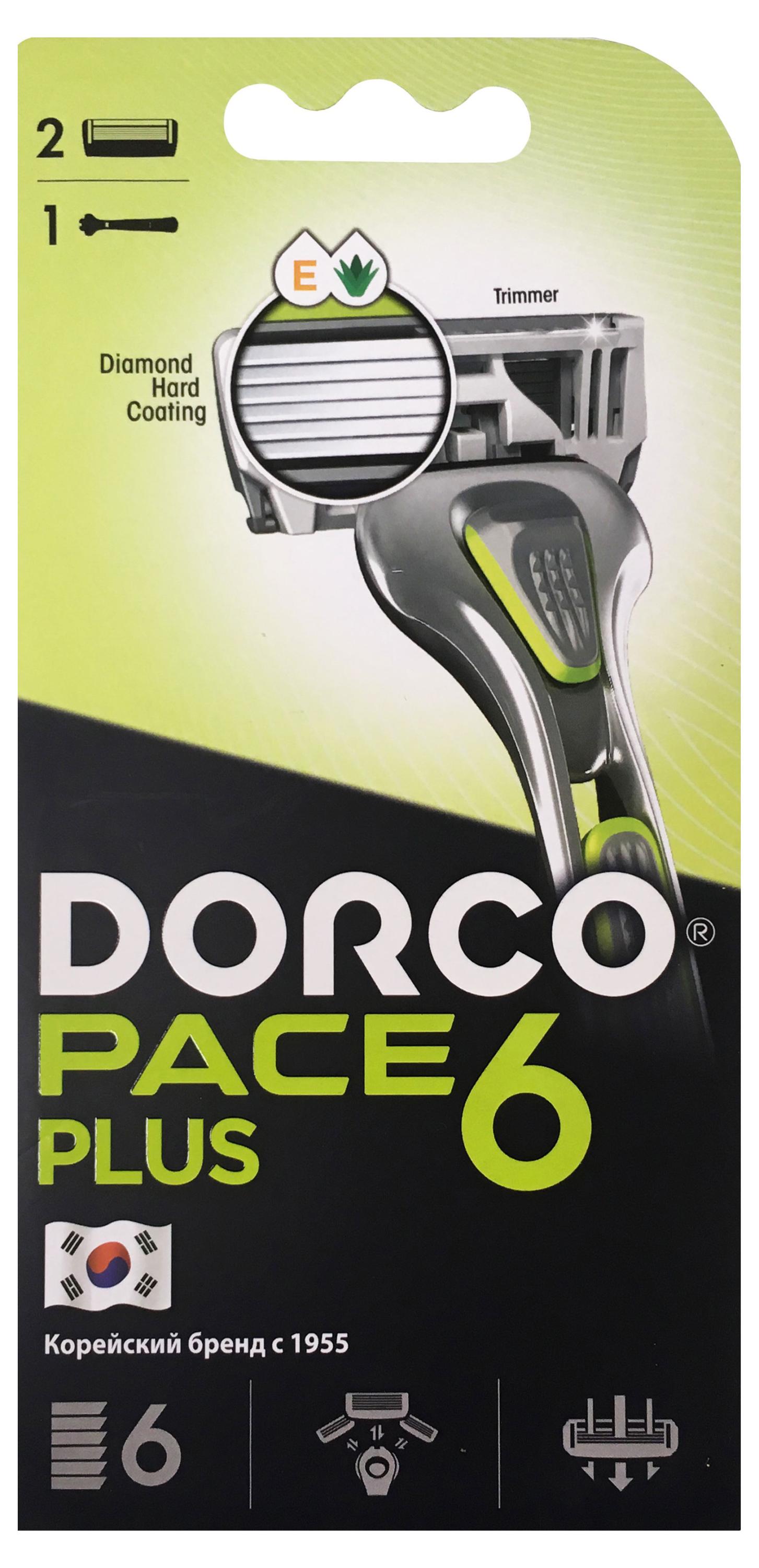 

Станок для бритья Dorco Pace 6 Plux SXA5002 6 лезвий, 1 станок + 2 сменные кассеты