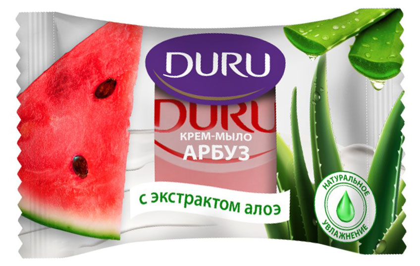 

Крем-мыло туалетное Duru Арбуз с экстрактом алоэ, 80 г