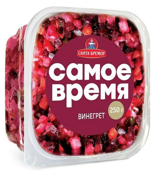 

Салат Санта Бремор Винегрет с квашеной капустой, 250 г