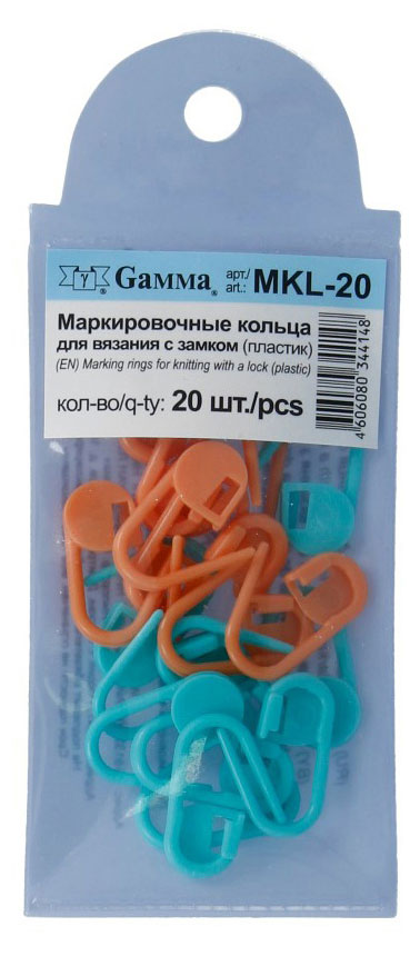 

Маркировочные кольца Gamma для вязания, d 20 мм, 20 шт