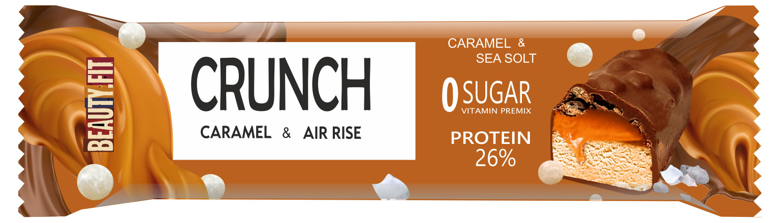 Beauty Fit | Батончик протеиновый Beauty Fit Crunch соленая карамель, 40 г
