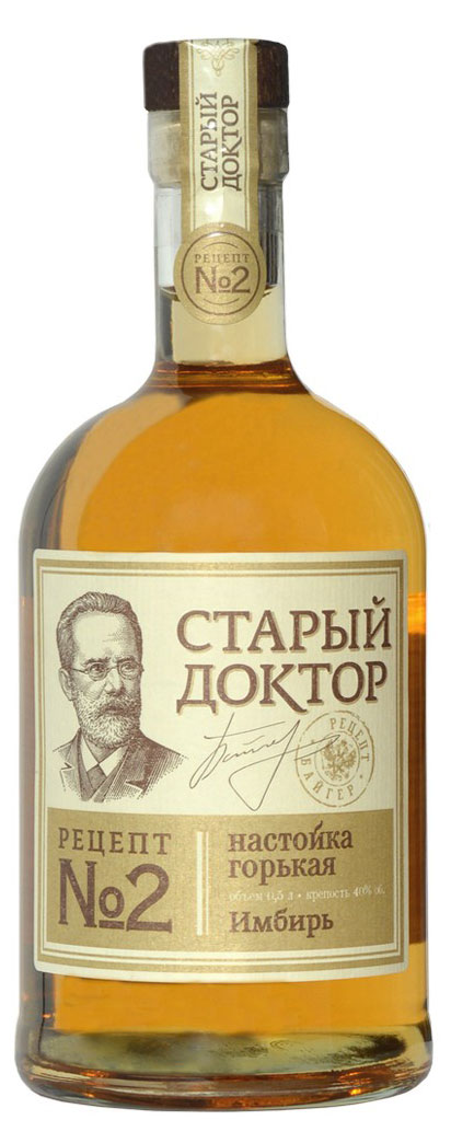 

Настойка горькая Старый доктор Рецепт 2 имбирь Россия, 0,5 л