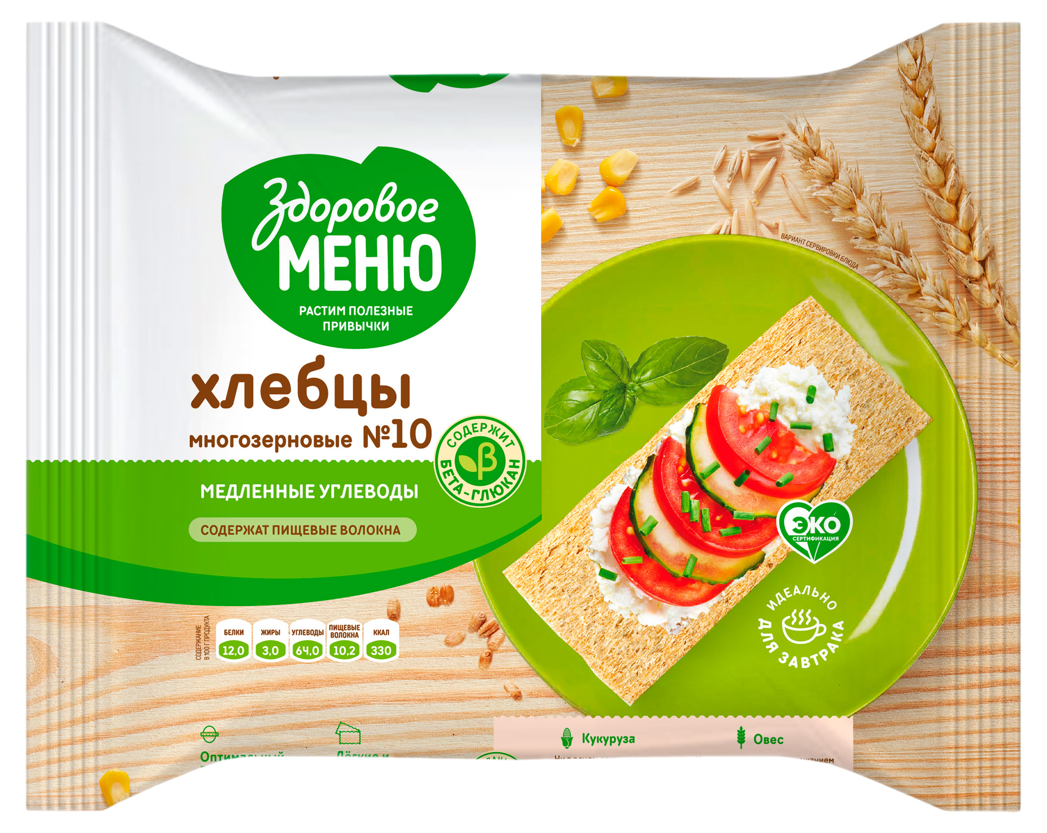 

Хлебцы мультизлаковые Здоровое меню 10, 90 г