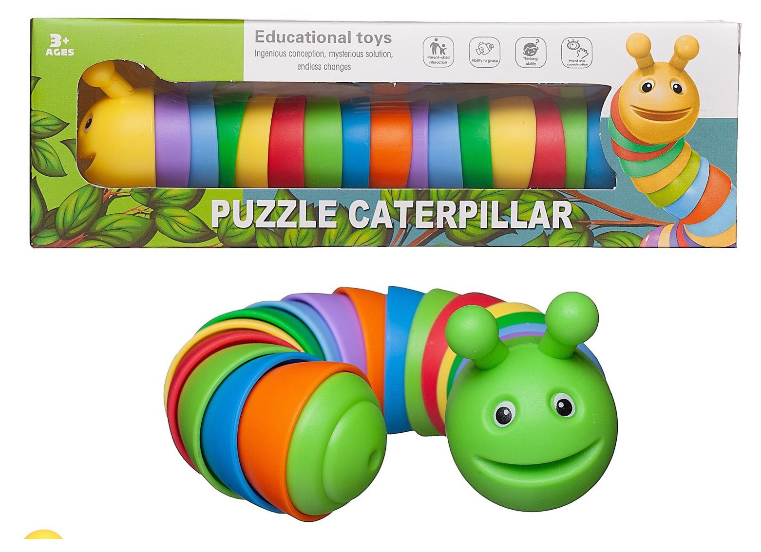 

Игрушка-антистресс Junfa Гусеница WZ-25100