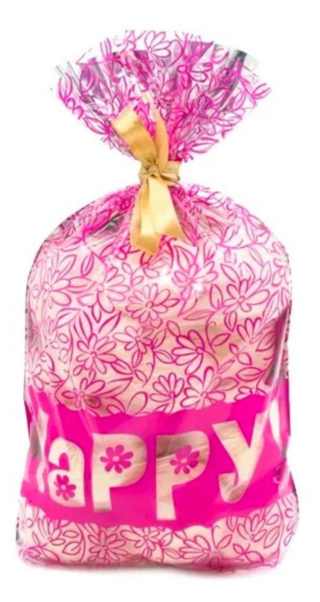 

Пакет подарочный из полипропилена с цветной печатью, 20х35 см