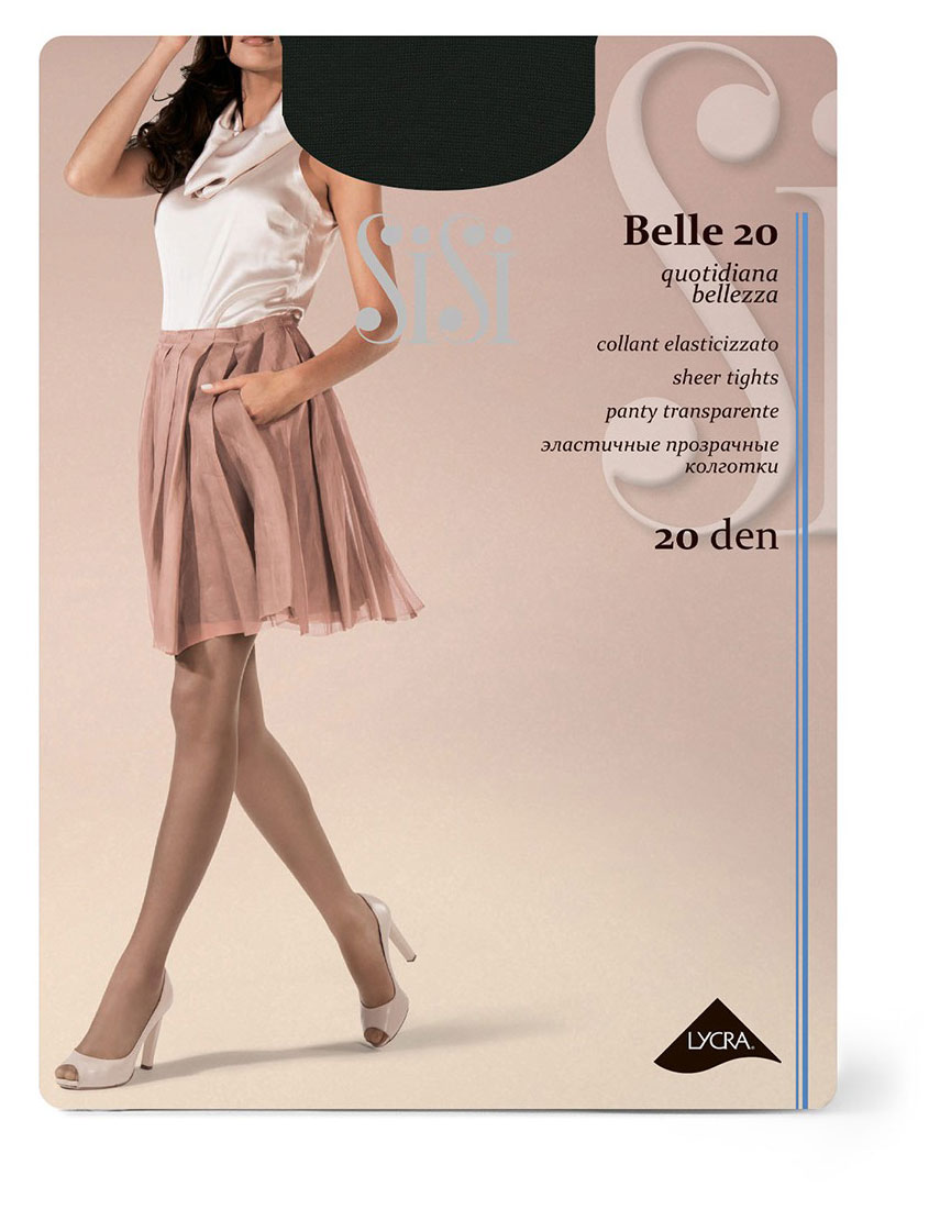 

Колготки женские SiSi Belle 20 den Nero, размер 5