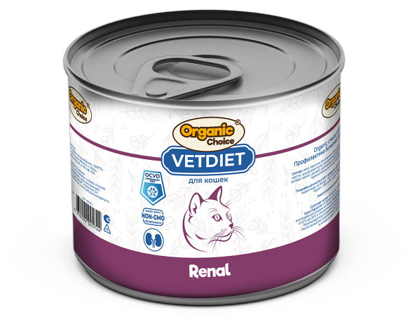 

Корм для кошек Organic Сhoice VET Renal профилактика болезней почек, 240 г