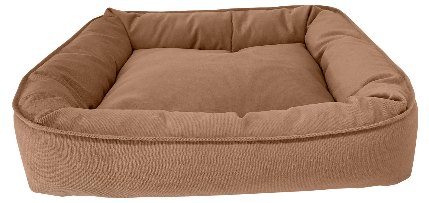 Лежак для домашних животных HOMEPET Карамель Микровелюр Caramel, 50х45х15 см