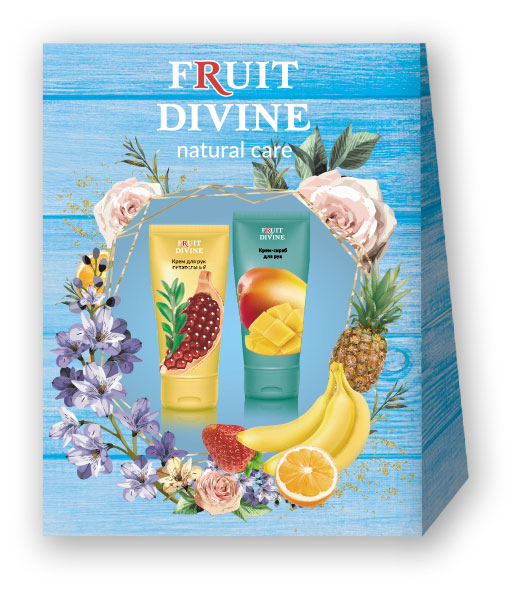 

Набор подарочный Fruit Divine Крем для рук питательный 75 мл+ Крем-скраб для рук 75 мл